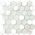 mosaïque de marbre hexagone